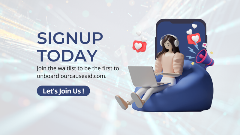 OurCauseAid social impact technology platform by Faciotech