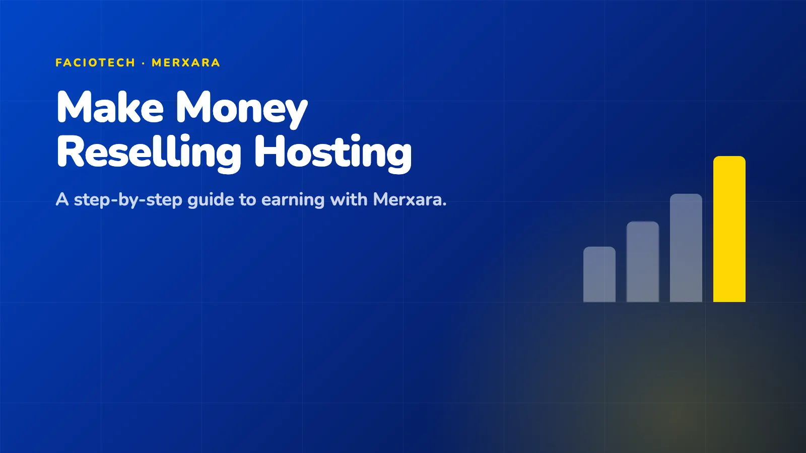 Faciotech illustration: Make Money Reselling Hosting - a step-by-step guide to earning with Merxara