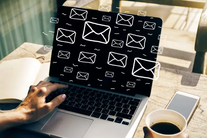 Email marketing campaign dashboard with newsletter analytics