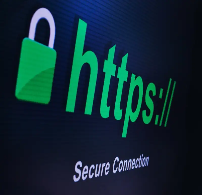 HTTPS padlock icon in browser address bar showing SSL certificate active