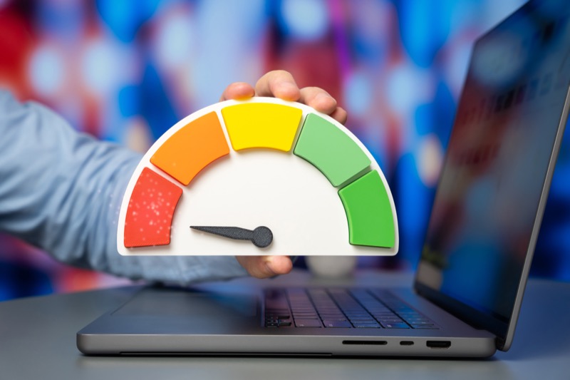 Team analyzing website performance and lead generation metrics